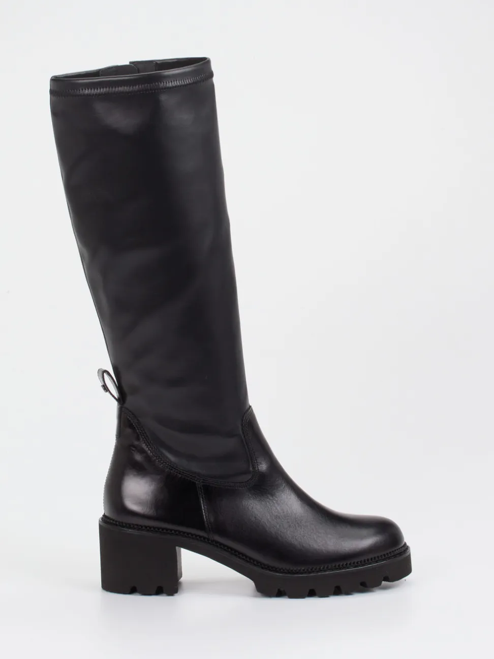 Paul Green – Kniehohe Stiefel aus Kalbleder Schwarz