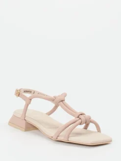 Paul Green – Knotensandalen aus Kalbleder Beige