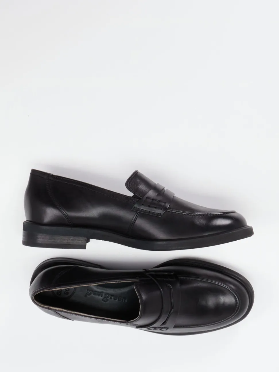 Paul Green – Loafer aus Kalbleder in Schwarz
