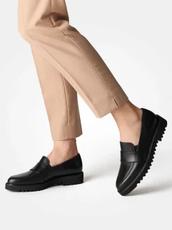 Paul Green – Loafer aus Kalbleder Schwarz