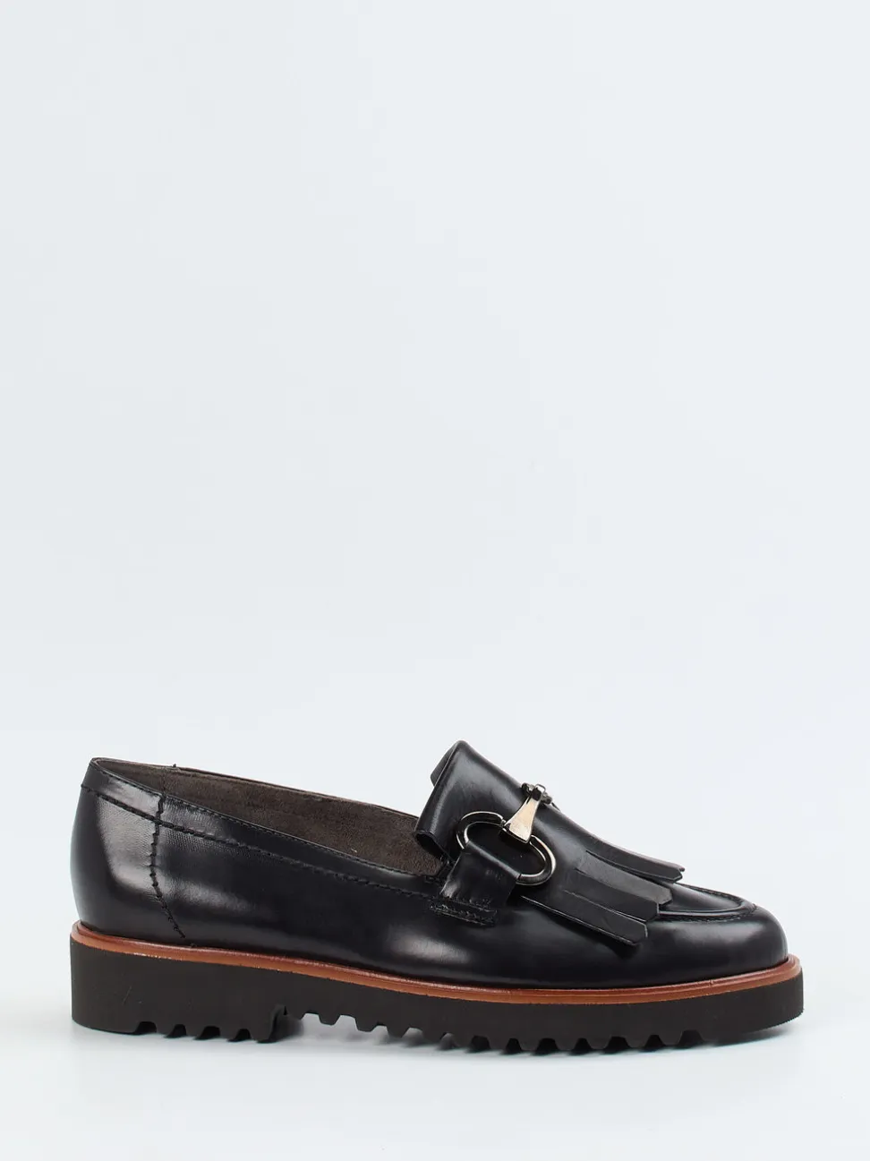 Paul Green – Loafer aus Kalbleder in Schwarz