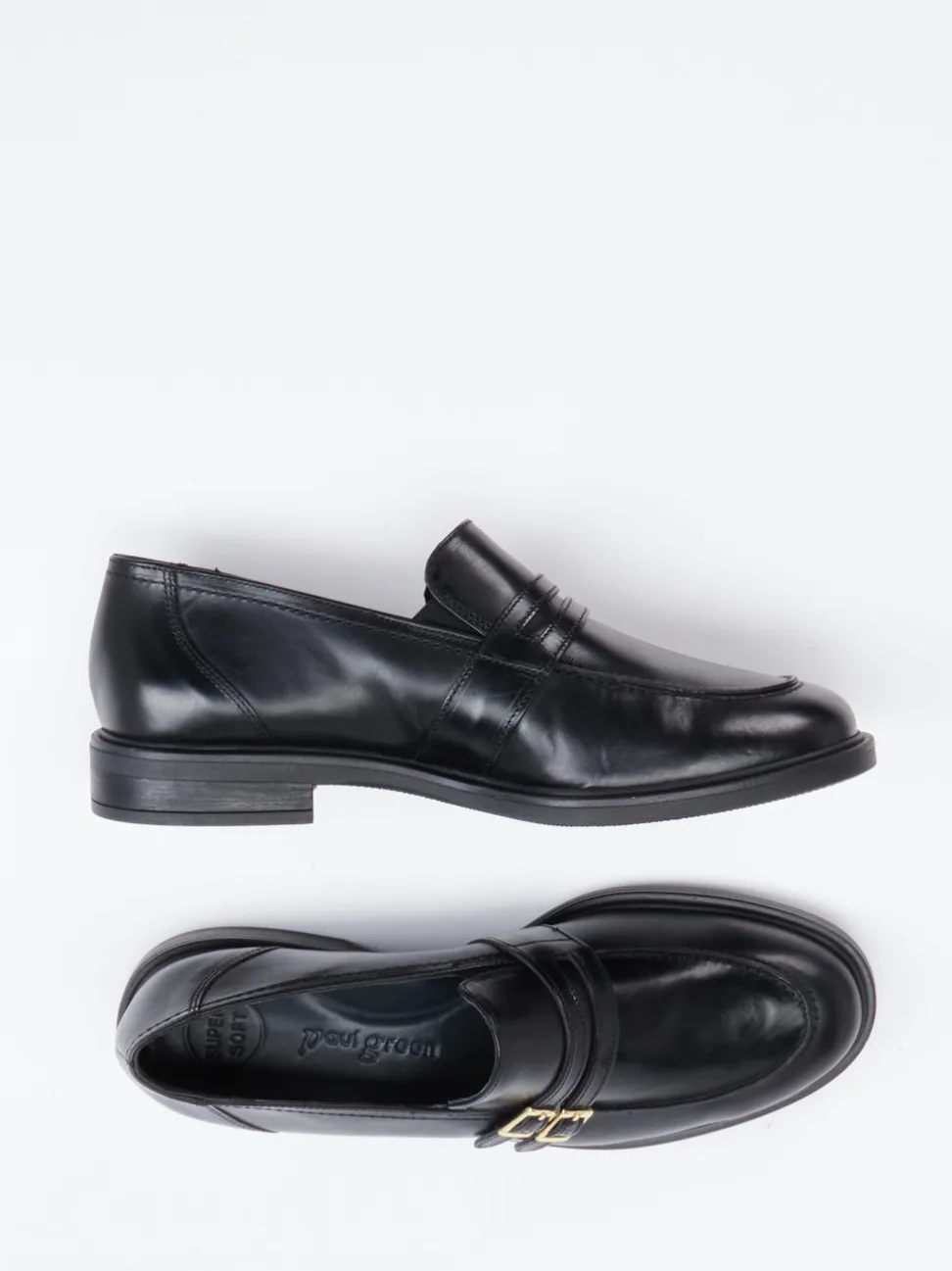 Paul Green – Loafer aus Kalbleder Schwarz