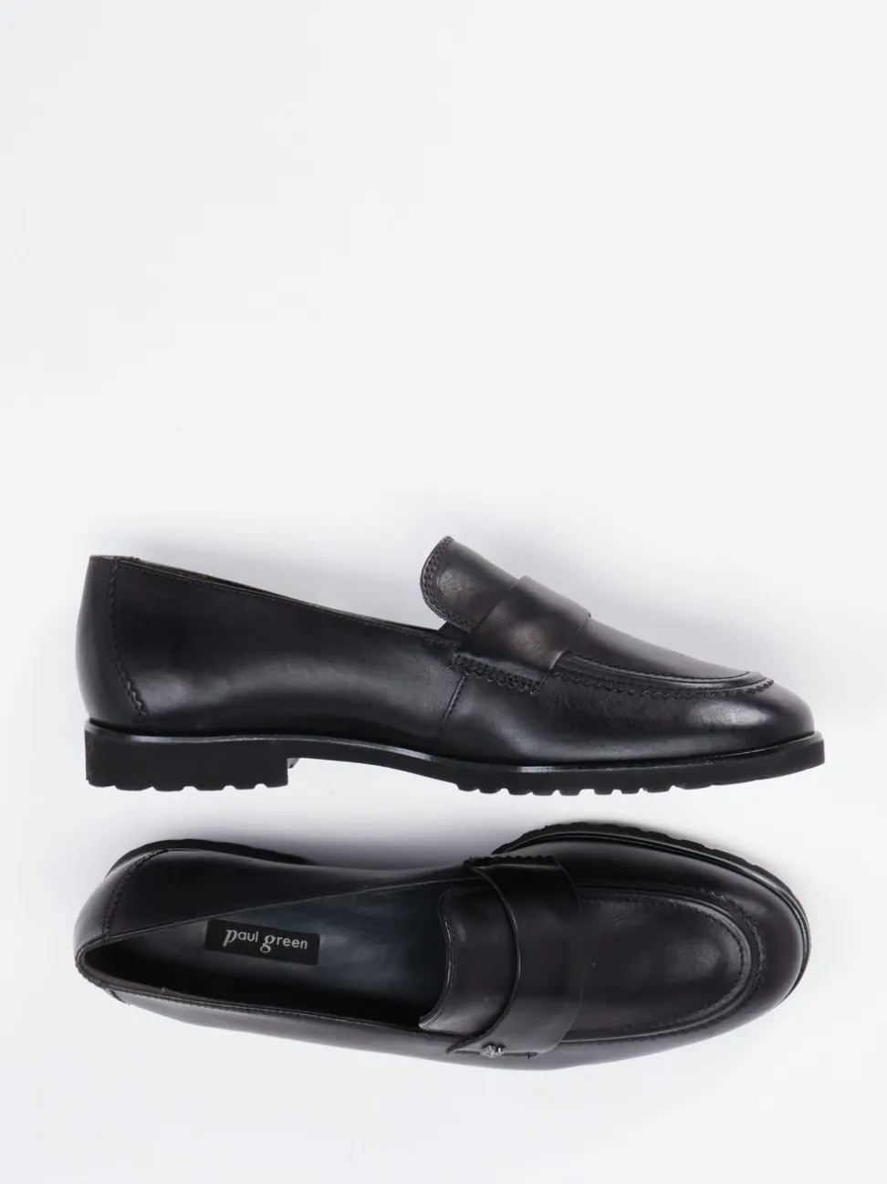 Paul Green – Loafer aus Kalbleder in Schwarz