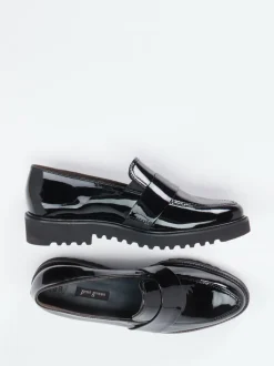 Paul Green – Loafer aus Lackleder in Schwarz