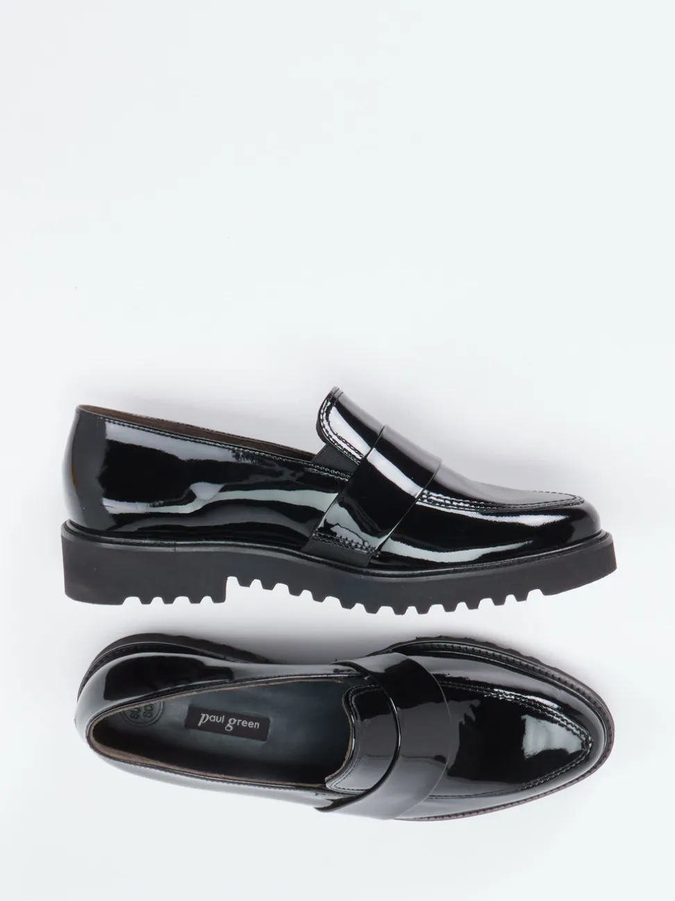 Paul Green – Loafer aus Lackleder in Schwarz