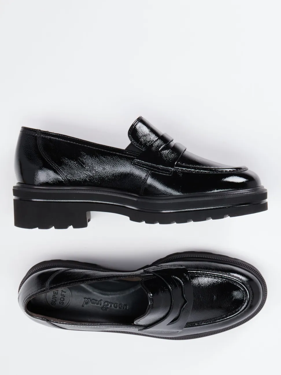 Paul Green – Loafer aus Lackleder schwarz