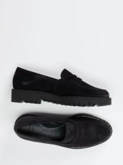 Paul Green – Loafer aus Veloursleder schwarz