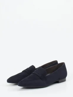 Paul Green – Loafer aus Veloursleder dunkelblau