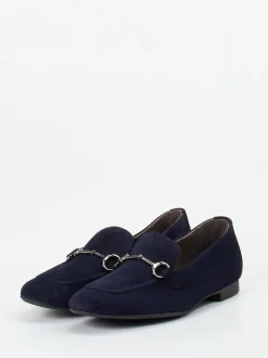 Paul Green – Loafer aus Veloursleder Dunkelblau