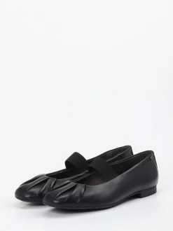 Paul Green – Mary Jane Ballerinas aus Lammleder schwarz