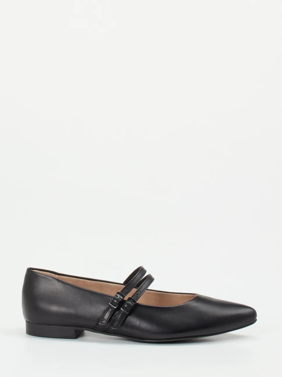 Paul Green – Mary Jane Flats aus Kalbleder Schwarz