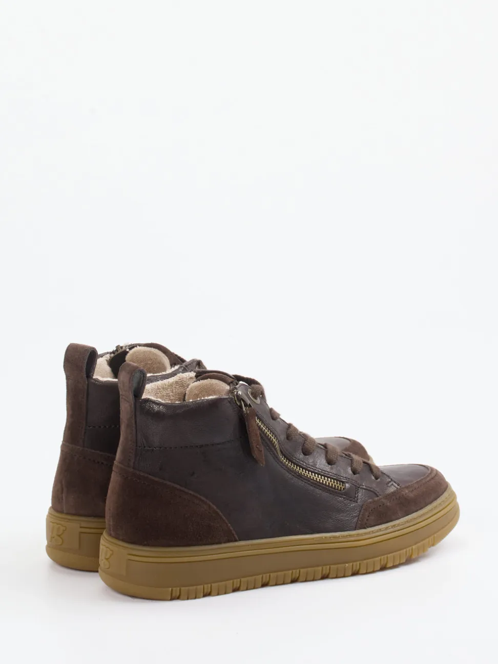 Paul Green – Mid-Top Sneaker aus Nubukleder braun
