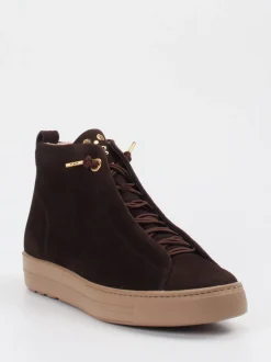 Paul Green – Mid-Top Sneaker aus Veloursleder Braun