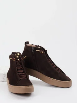 Paul Green – Mid-Top Sneaker aus Veloursleder Braun