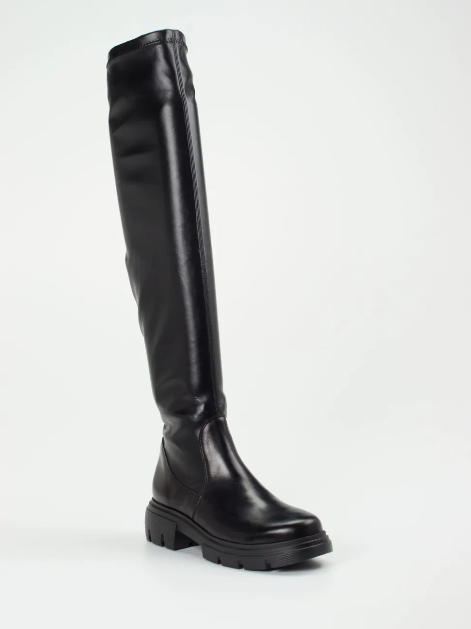 Paul Green – Overknee-Stiefel aus Lammleder schwarz