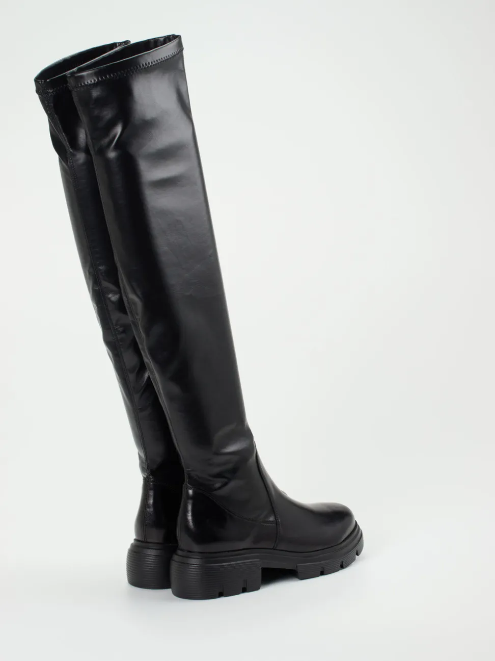 Paul Green – Overknee-Stiefel aus Lammleder schwarz