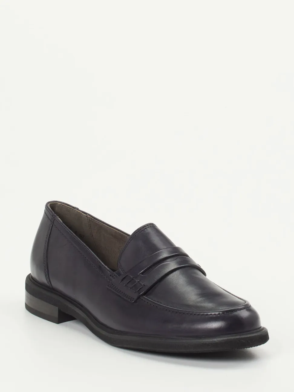 Paul Green – Penny Loafer aus Kalbleder Dunkelblau