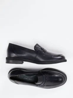 Paul Green – Penny Loafer aus Kalbleder Dunkelblau