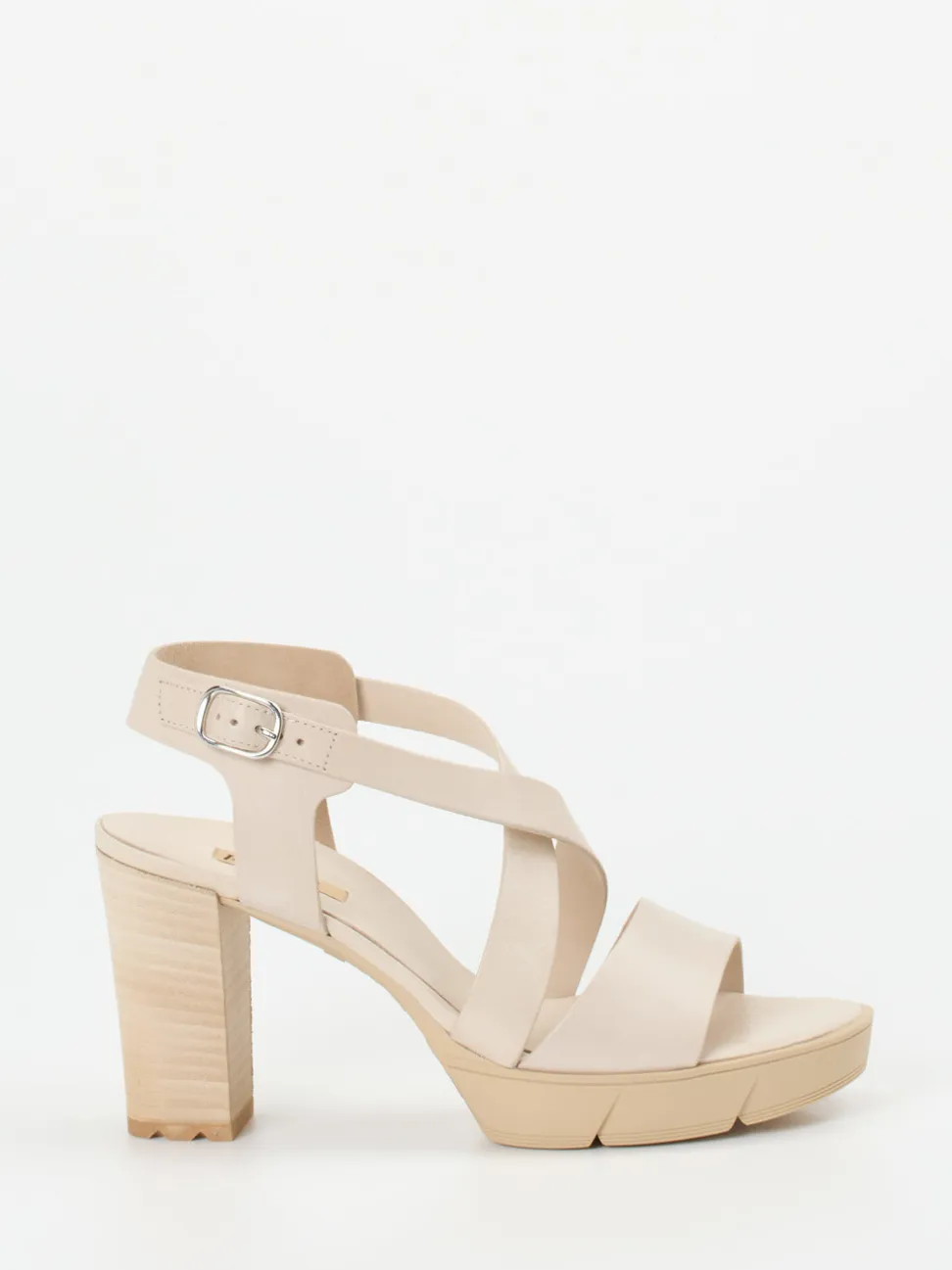 Paul Green – Plateau-Sandaletten aus Kalbleder beige