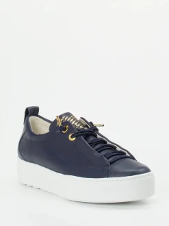 Paul Green – Plateau-Sneaker aus Kalbleder dunkelblau