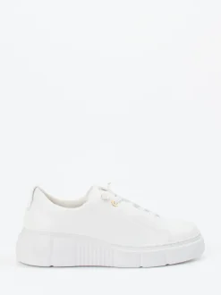 Paul Green – Plateau-Sneaker aus Kalbleder Weiß