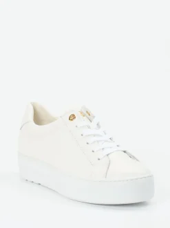 Paul Green – Plateau-Sneaker aus Kalbleder Off-White