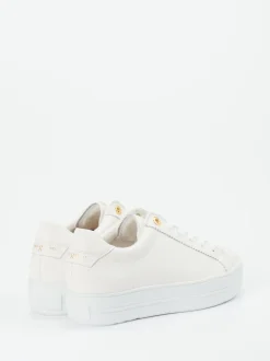 Paul Green – Plateau-Sneaker aus Kalbleder Off-White