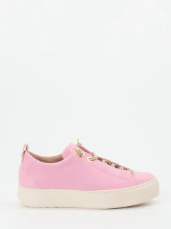 Paul Green – Plateau-Sneaker aus Veloursleder Rosa