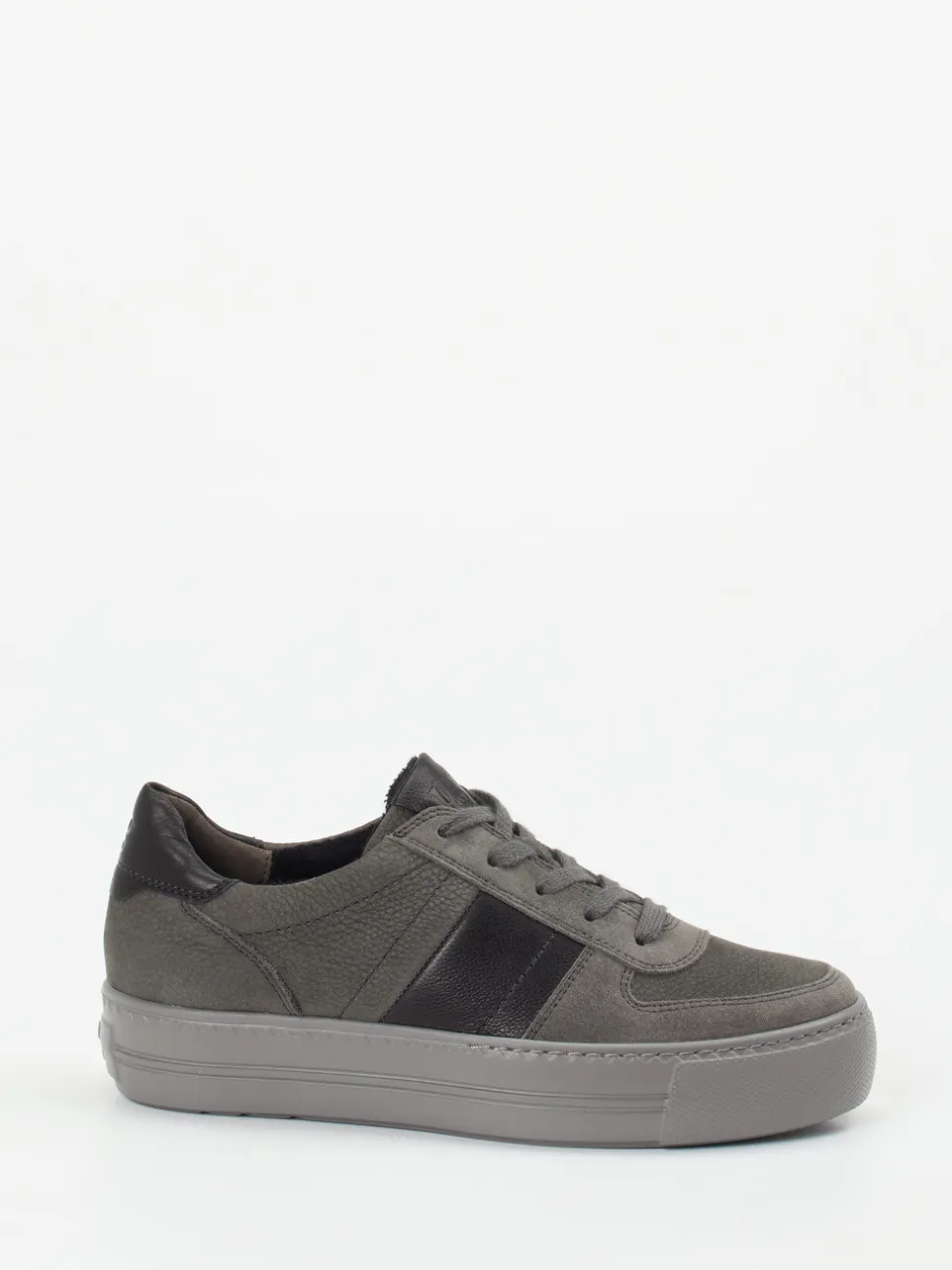 Paul Green – Plateau-Sneaker aus Nubukleder Grau