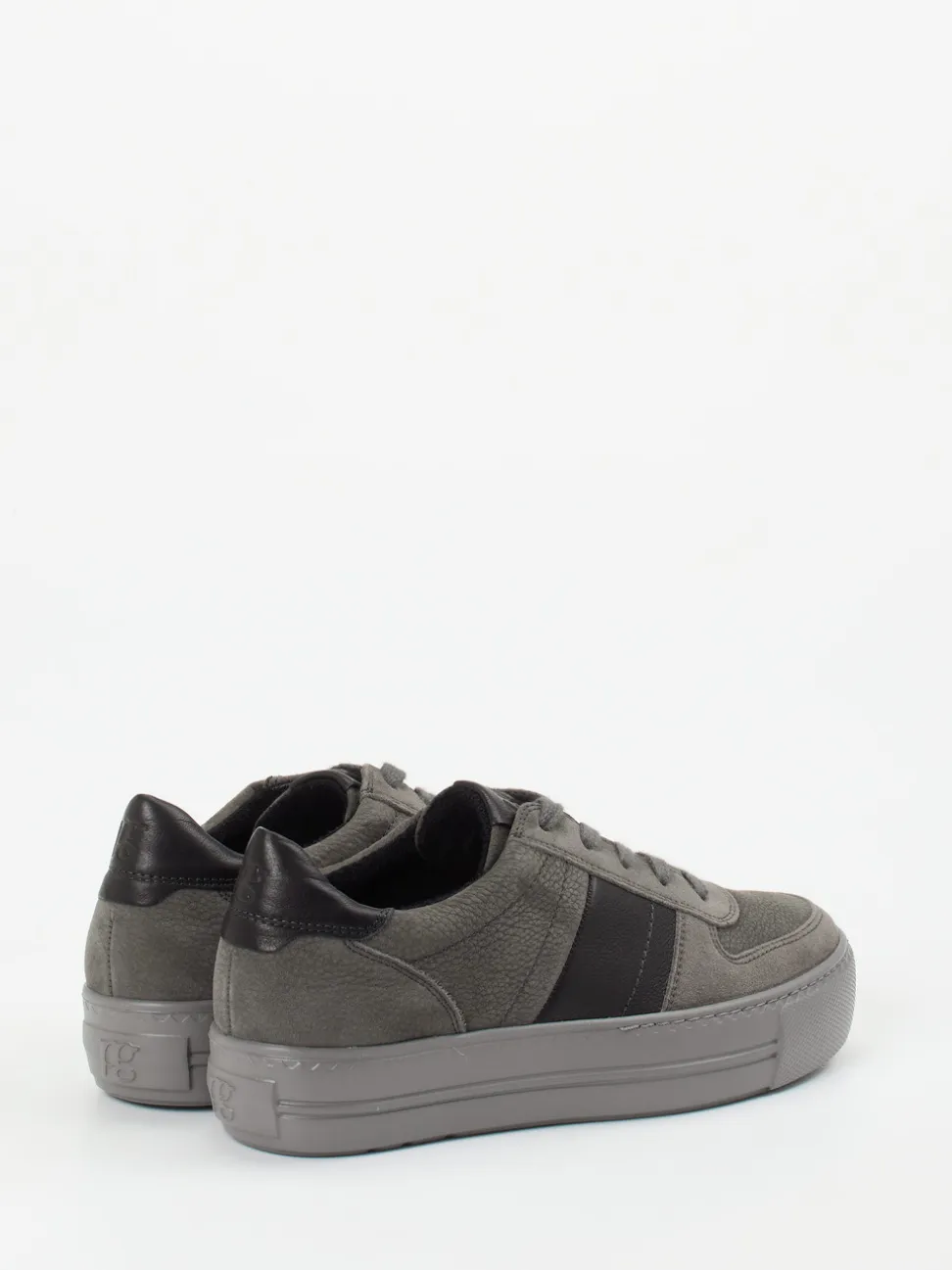 Paul Green – Plateau-Sneaker aus Nubukleder Grau