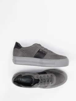 Paul Green – Plateau-Sneaker aus Nubukleder Grau