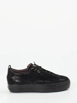 Paul Green – Plateau-Sneaker aus Nubukleder schwarz
