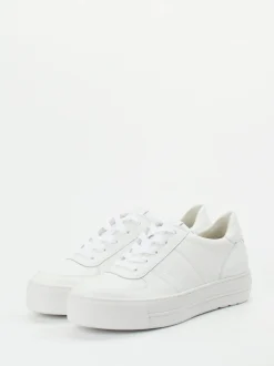 Paul Green – Plateau-Sneaker aus Kalbleder Weiß