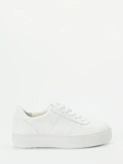 Paul Green – Plateau-Sneaker aus Kalbleder Weiß