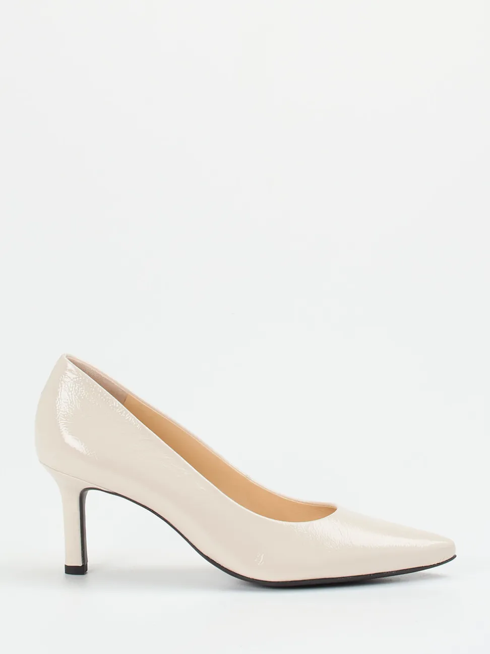 Paul Green – Pumps aus Lackleder in Cremeweiß