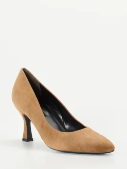Paul Green – Pumps aus Veloursleder cognacbraun