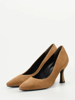 Paul Green – Pumps aus Veloursleder cognacbraun