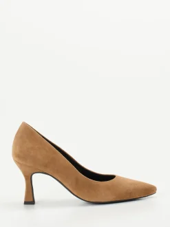 Paul Green – Pumps aus Veloursleder cognacbraun