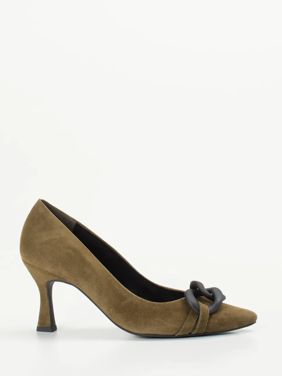 Paul Green – Pumps aus Veloursleder olivbraun