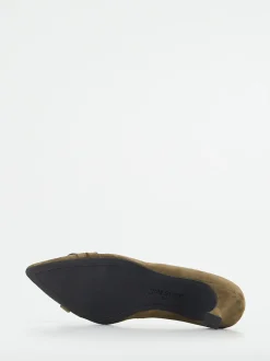 Paul Green – Pumps aus Veloursleder olivbraun