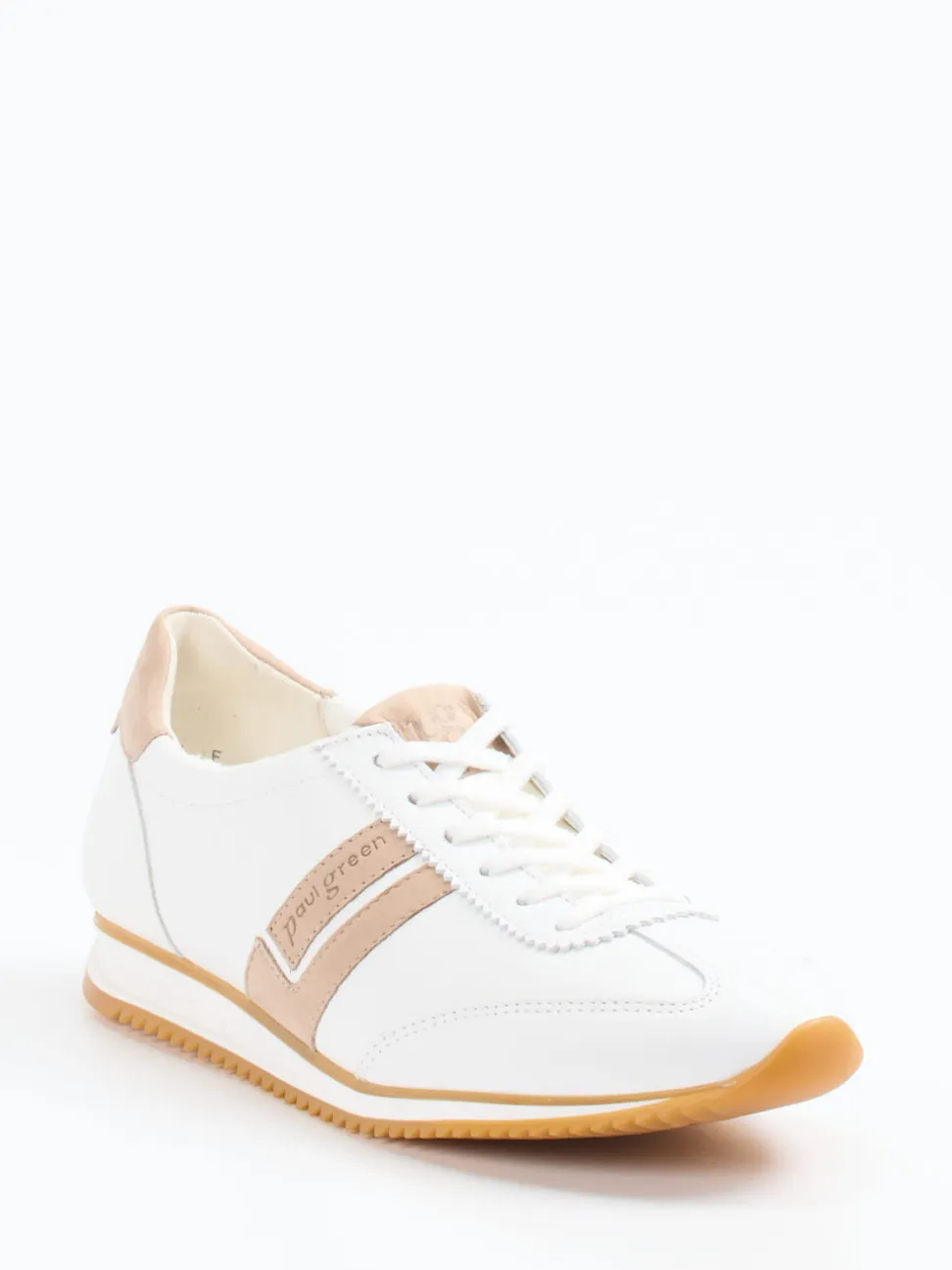 Paul Green – Retro-Sneaker aus Leder in Weiß
