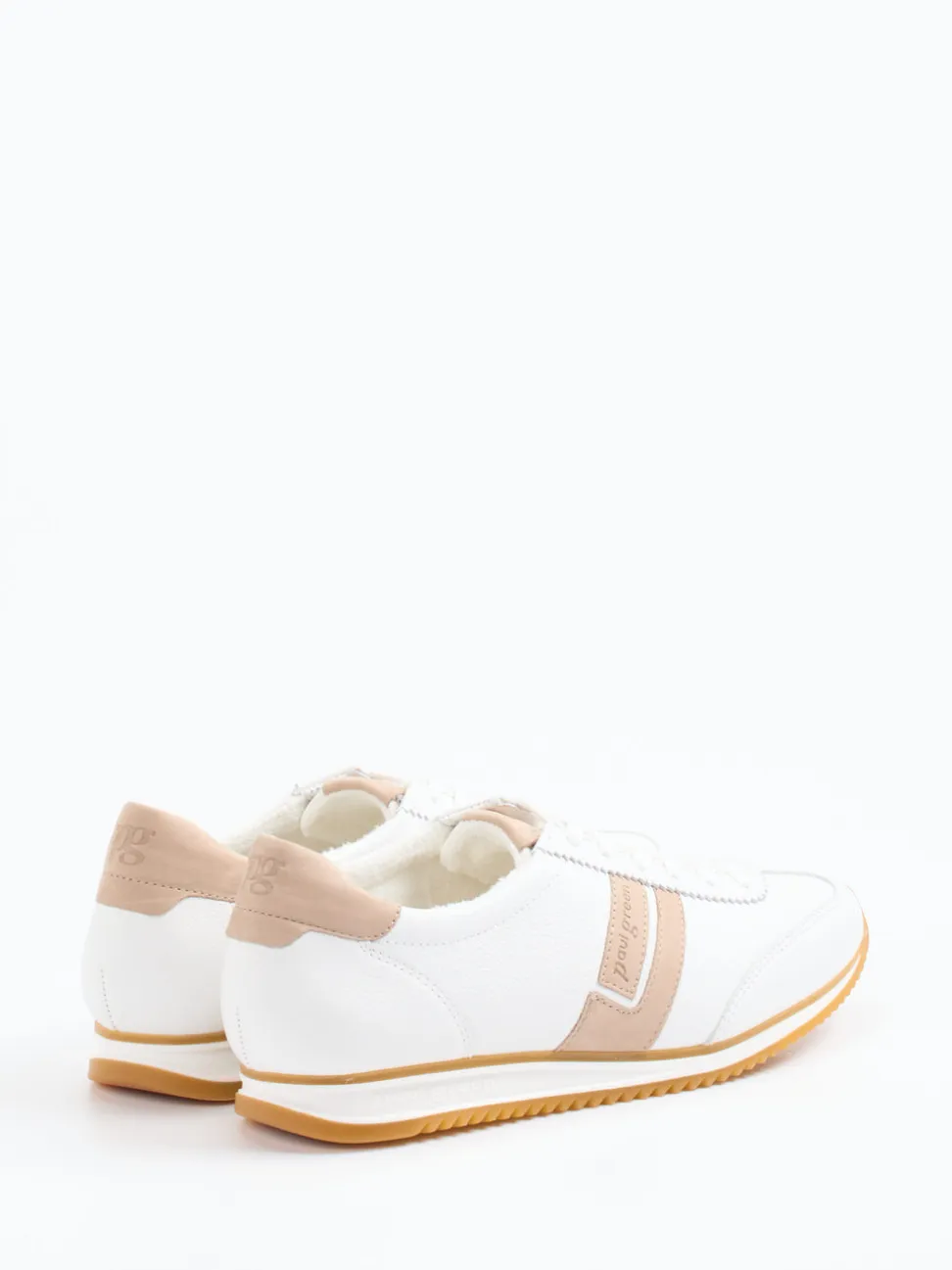 Paul Green – Retro-Sneaker aus Leder in Weiß