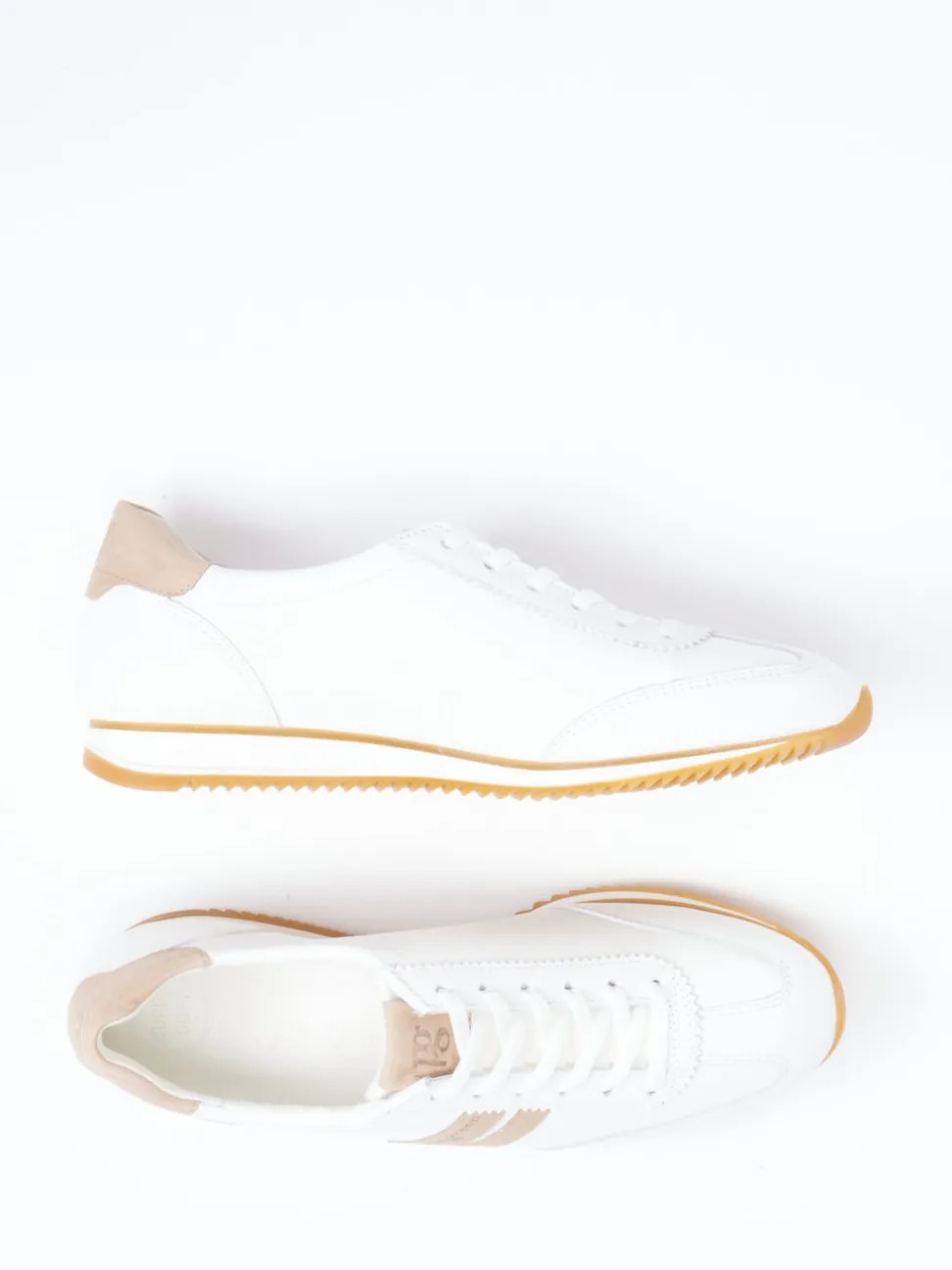 Paul Green – Retro-Sneaker aus Leder in Weiß