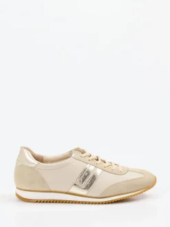 Paul Green – Retro-Sneaker aus Leder in Beige