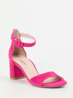 Paul Green – Sandalette aus Veloursleder Pink