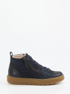 Paul Green – Schnürboots aus Nubukleder Dunkelblau
