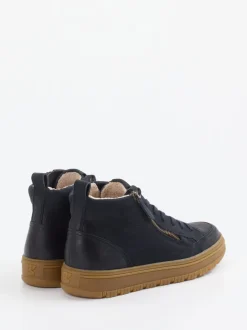 Paul Green – Schnürboots aus Nubukleder Dunkelblau