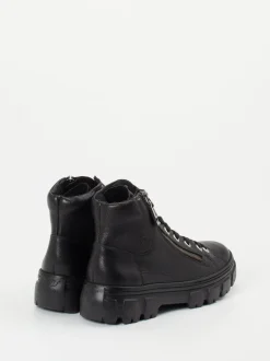 Paul Green – Schnürboots aus Kalbleder Schwarz