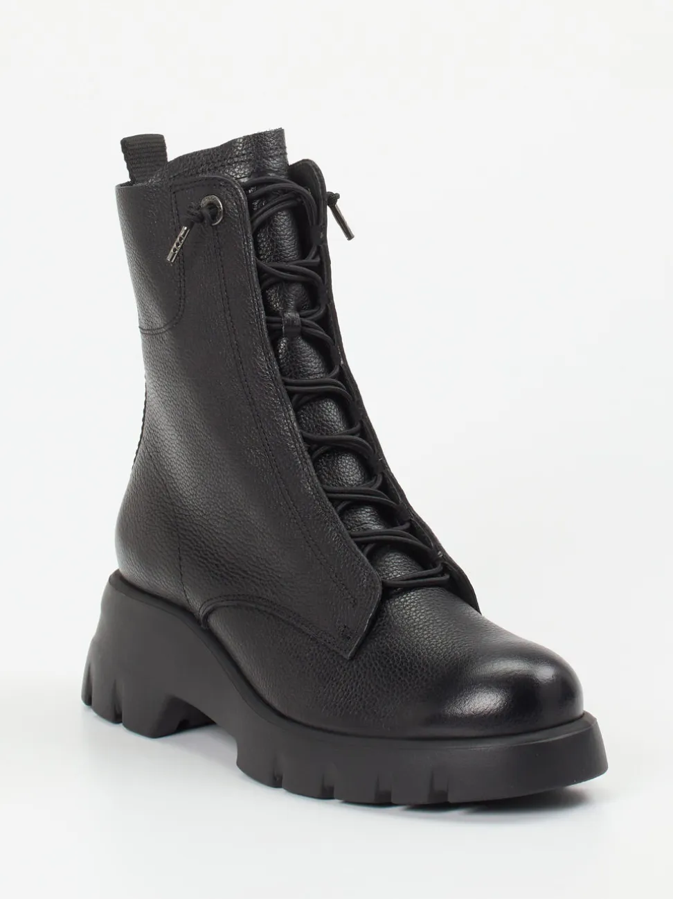 Paul Green – Schnürboots aus Kalbleder schwarz