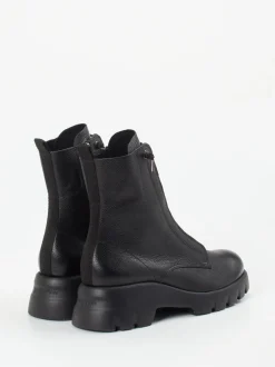 Paul Green – Schnürboots aus Kalbleder schwarz